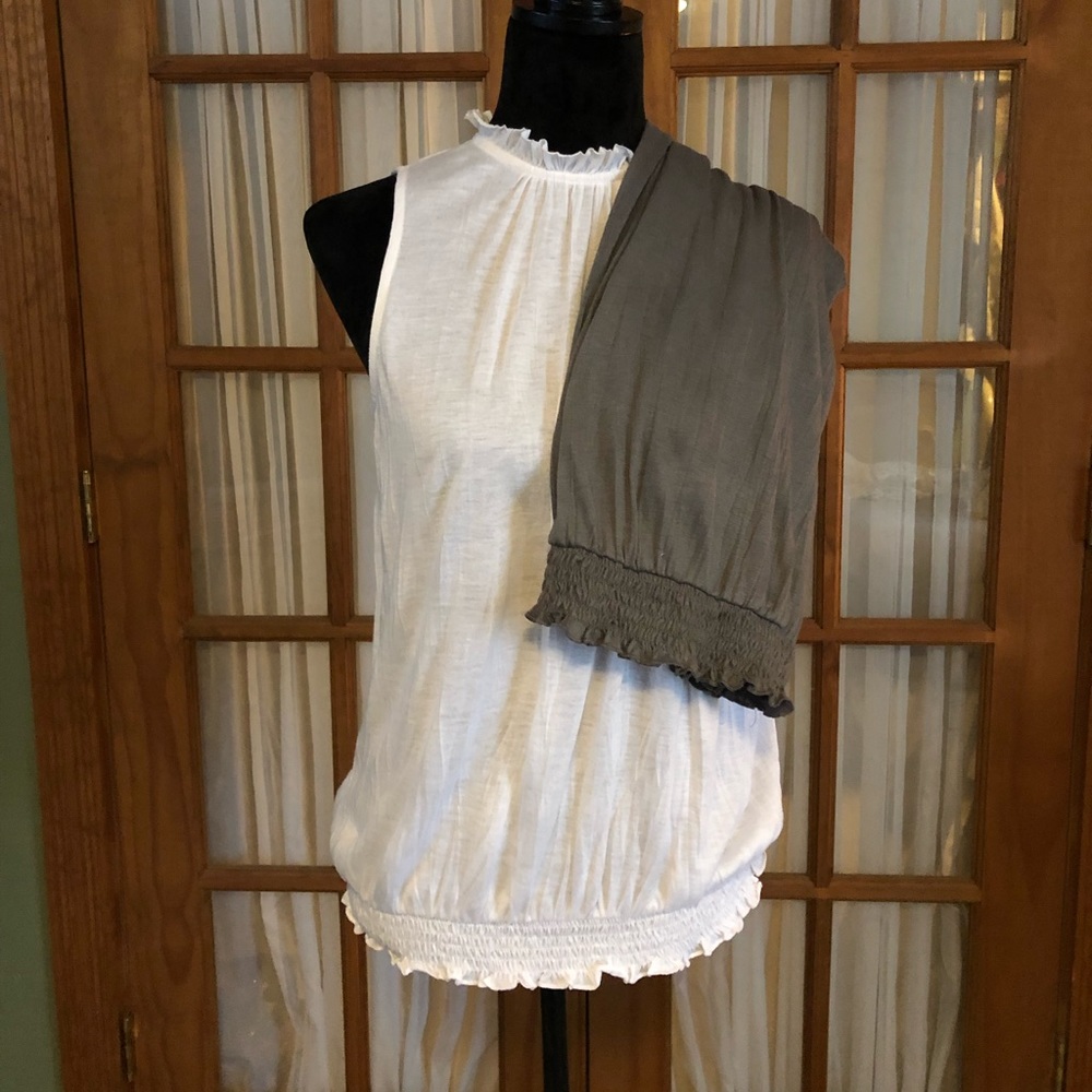 2 High Neck Crinkle Tank Tops